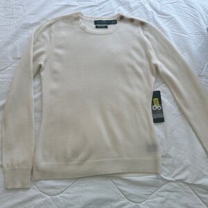 Ralph Lauren Winter Cream Cashmere Sweater